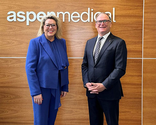 Aspen Medical Executive Chair and Founder Glenn Keys AO was joined by Adjunct Professor Kylie Ward FACN to mark the occasion.